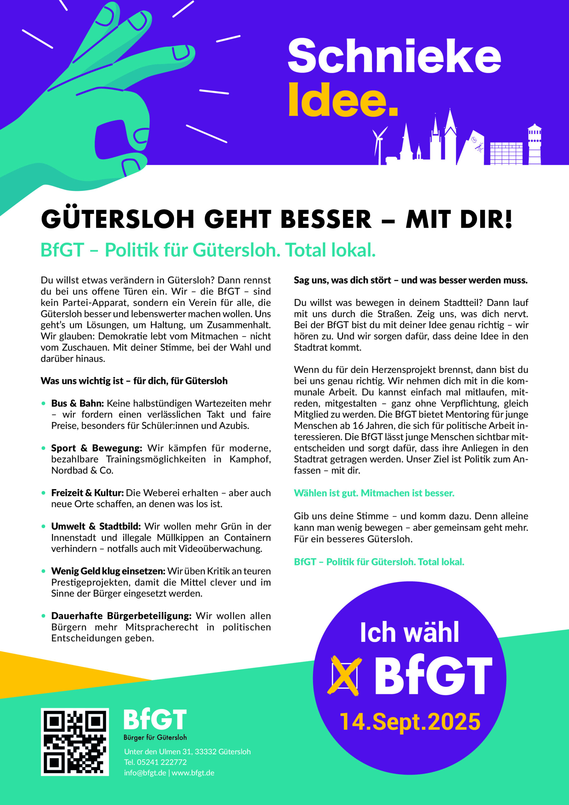 Gütersloh geht besser — Mit Dir!