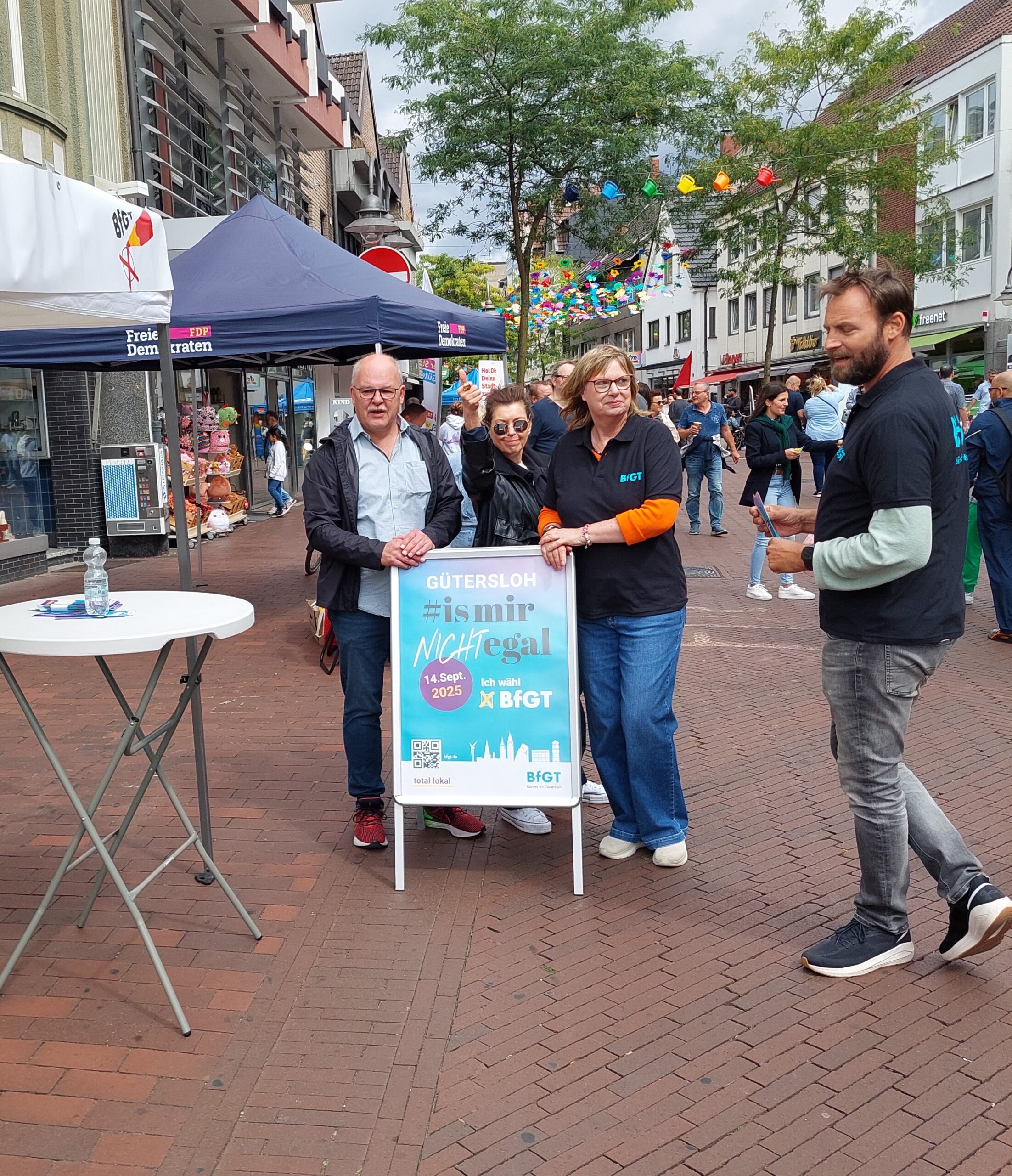 BfGT Wahl-Info-Stand jetzt auch Samstags in der Berliner Straße