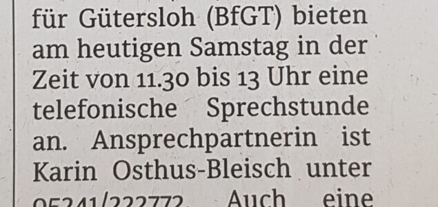 BfGT hört zu!