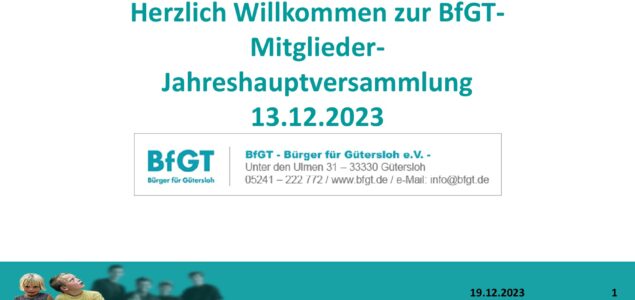 13-12-2023 BfGT Mitglieder-Jahreshauptversammlung 2023