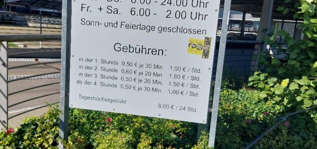 BfGT wollte maßvolle Park-Gebühren-Erhöhung