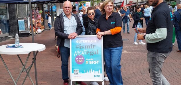 BfGT Wahl-Info-Stand jetzt auch Samstags in der Berliner Straße